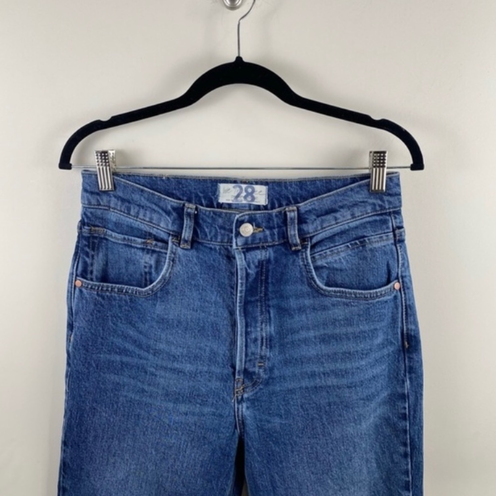 Free People French Gurl Flare Blue Jeans View 3